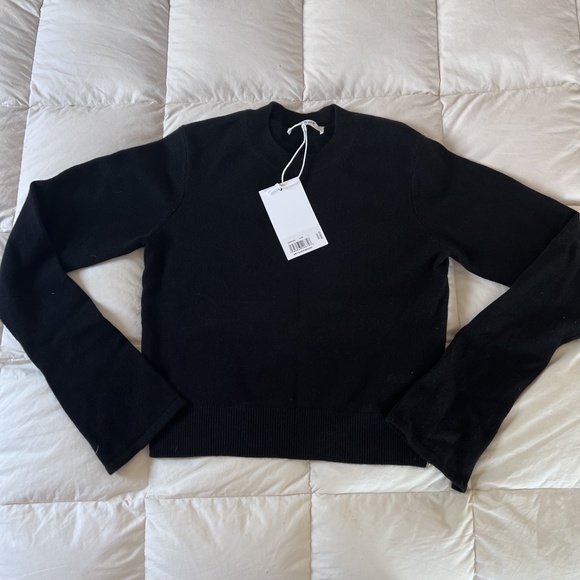 NWT Cashmere Stretch Split Sleeve Sweater by Frame - Picture 4 of 6